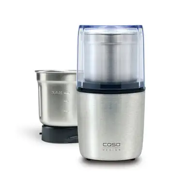 Caso Design Kitchen Flavour, 2 Blade Electric Coffee Grinder, 4 Blade Nut, Spice & Herb Grinder - 01831