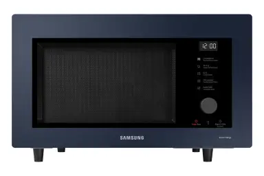 Samsung MC32DB7746KDE1 Bespoke Mikrowelle mit Grill und Heißluft, 32 l, 900 W, Smart Control, AirFry, Power Defrost, Healty Steam, Clean Navy
