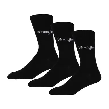 WRANGLER sokken met Argyle-patroon, zwart, maat 38-42