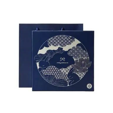 【Mid-Autumn Festival】 Mille Patisserie snow skin mooncake gift box 4 pieces 4 x 50 g (custard lava + jasmine tea pomelo)