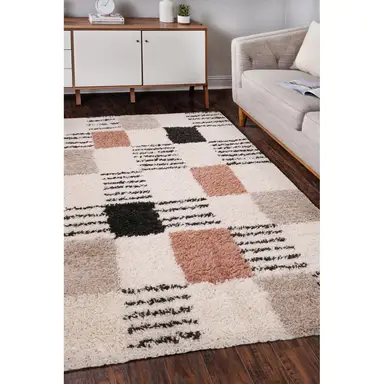 Homemaker Rug Nomad Blocks Rectangle Cream 120x170cm