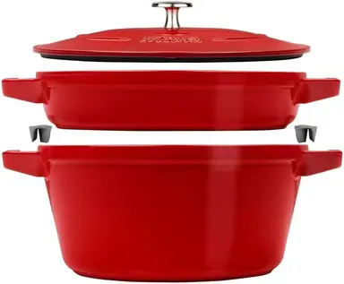 Staub La Cocotte kookpan set 2-delig cherry rood