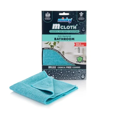 Minky MCloth AntiBacterial Bathroom Cloth, 1 per Pack
