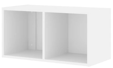 Galano Nice 2-Cube Multifunktionales Regal - Weiß, L 61,4 x B 29,4 x H 31,5 cm, für Schlafzimmer und Wohnzimmer