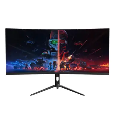 Lepow 34-Inch Ultrawide Curved Desktop Monitor – 165Hz Refresh Rate, 3440×1440 Resolution, Accurate Color Reproduction, Ideal for Efficient Work and Immersive Entertainment, HC-SJ34MZ5