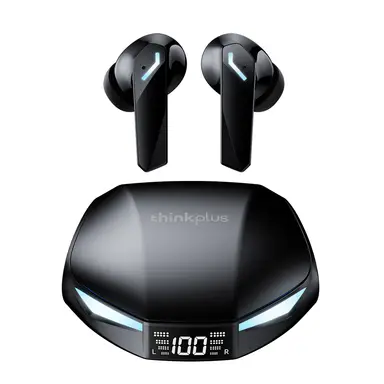 Lenovo ThinkPlus XT53 Bluetooth-Ohrhörer Semi-In-Ear-Design Dual-Modus für Gaming und Musik Schwarz
