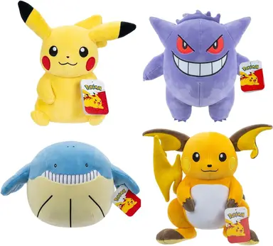Pokemon pluche knuffel, assorti - 30 cm (1 stuk, willekeurig geleverd)