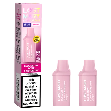 Lost Mary Bm600 Prefilled Podx2 Blueb Sour Rasperry