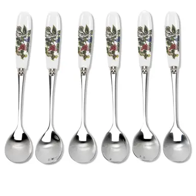 Portmeirion The Holly & The Ivy Teaspoons – Set of 6 – Boxed Set – 15cm / 6"