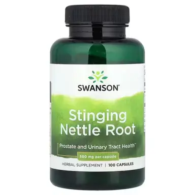 Swanson Stinging Nettle Root Prostate 500mg Capsules - 100 Capsules