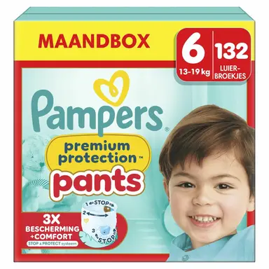 Pampers Premium Protection Pants Maat 6 – 132 Luierbroekjes (Voordeelverpakking)