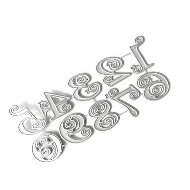 Number Cutting Dies Carbon Steel Die Cut Templates for Card Making Scrapbooking Packaging Paper Craft Embellishment