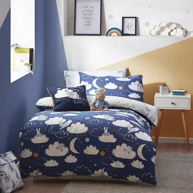 Peter Rabbit™ Duvet Cover Set Sleepy Head Navy Single