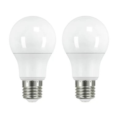 Morrisons Light Bulb LED Globe Frosted Screw A60 Warm White 7.3W 806 Lumens Dimmable 2pcs