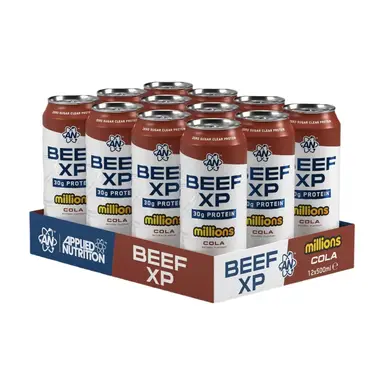 Applied Nutrition Beef-XP Clear Protein Nutrition Drink Cola Millions Flavour - 12 x 500ml