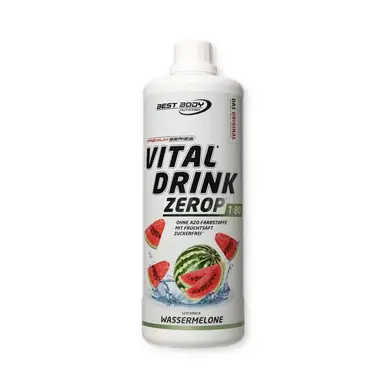 BEST BODY NUTRITION Vital Drink ZEROP – Wassermelone, originales Getränkekonzentrat – Sirup – zuckerfrei, 1:80 ergibt 80 Liter Fertiggetränk, 1000 ml