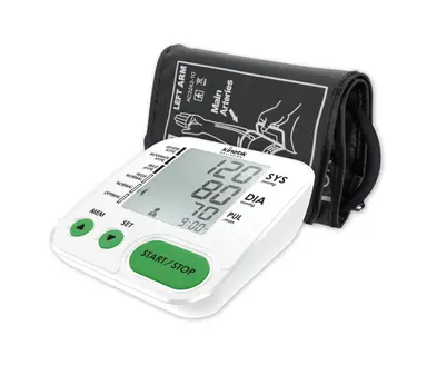 Kinetik Home Use Blood Pressure Monitor, Fully Automatic Upper Arm Blood Pressure Machine with Universal Cuff (22-42cm)