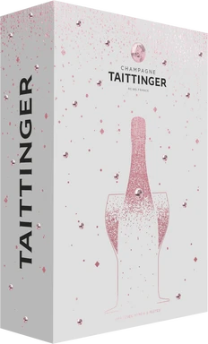 Taittinger Prestige Rosé Champagne & 2 Glasses 0.75 L