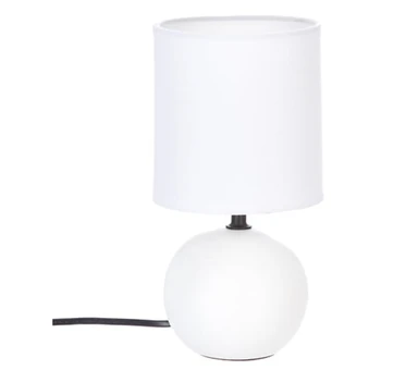 Atmosphera Timéo lampe à suspension sphérique 25 cm de hauteur, céramique, blanche mate