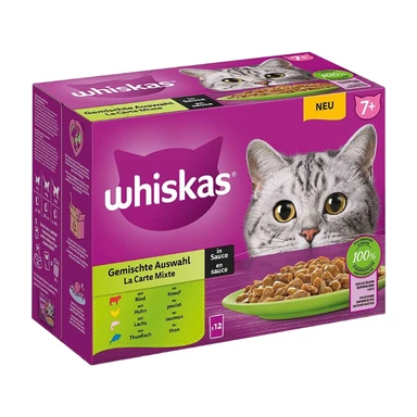 Whiskas 7+ gemischte Auswahl in Sauce 12 x 85 g