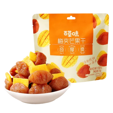 Bai Cao Wei gedroogde mango met pruim 80g