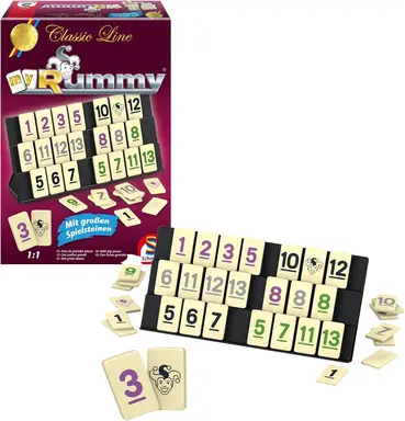 Schmidt Spiele 49282 - Classic Line MyRummy, Brettspiel mit großen Spielsteinen