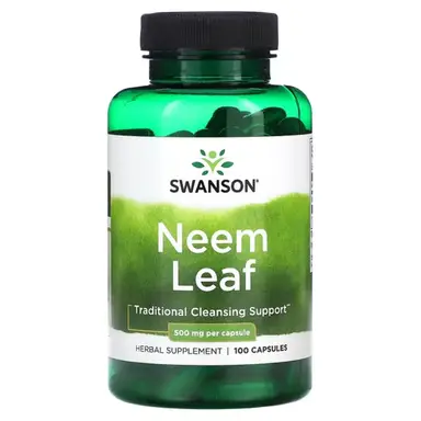 Swanson Neem Leaf Herbal Wellness 500mg Capsules - 100 Capsules