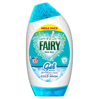 Fairy Liquid Laundry Detergent Gel, Non Bio, Sensitive Skin, 32 Washes, 1.056l