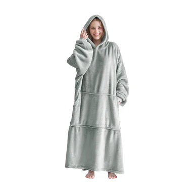 Good Nite Cuddly Blanket with Sleeves Hoodie Blanket with Sleeves Pullover Blanket Women's Hoodie in Plus Size with Pockets Sherpa Snuggle Blankets