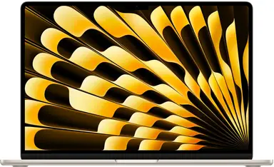 15-Zoll MacBook Air: Apple M4 Chip mit 10-Core CPU und 10-Core GPU, 16GB, 256GB SSD - Starlight