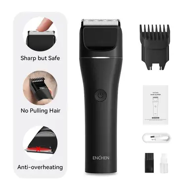 ENCHEN Black Boost 2 Professional Cordless Electric Hair Clipper Fast Type-C Charging Hair Trimmer For Men Adult,1pc