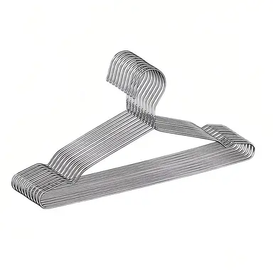 JORDAN&JUDY Stainless Steel Hangers, 30-Pack, Non-Slip & No-Mark, Clothes Drying Rack