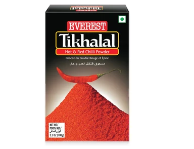 Everest Tikhalal Chilly Powder 100g - Hot & Spicy Chili Seasoning for Cooking