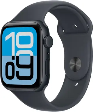 Apple Watch SE 3 GPS + Cellular 44 mm Midnight aluminium case met Midnight sportband - M/L