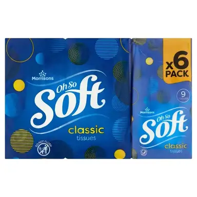 Morrisons Facial Tissues Pocket Pack 6 pack
