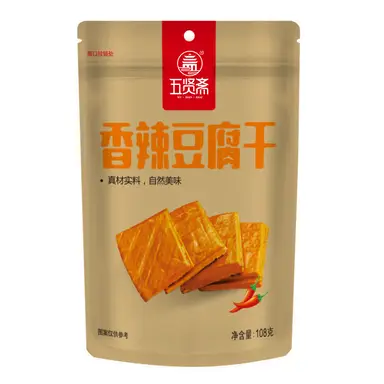 Wuxianzhai Tofu sec épicé et piquant 108g