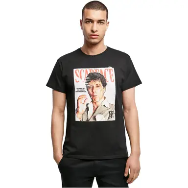 Merchcode Scarface Magazine Cover Tee T-Shirts black L