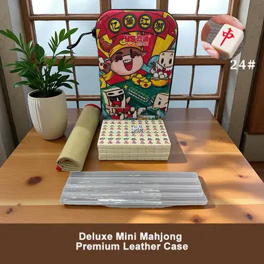 Mini Mahjongs 24mm/0.94" Board Game Portable Travel Set 144pcs Chinese Mahjongs Classic Traditional Chinese Dominos Family Tabletop Game