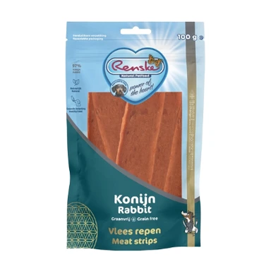 Renske Lamelles de lapin pour chien - 100 g