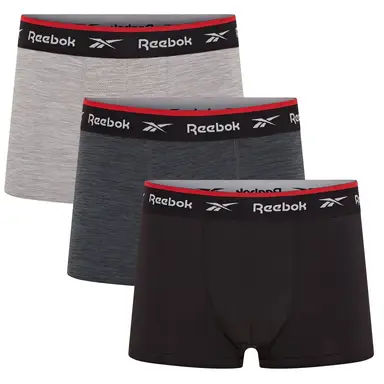 Reebok Sports Trunk Redgrave - zwart/antraciet/grijs melkstrik - maat L