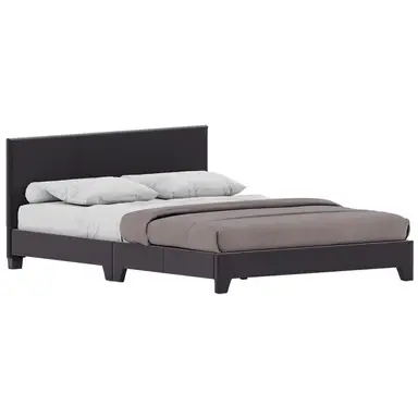 Vida Designs Bed Frame Victoria Linen Dark Grey King