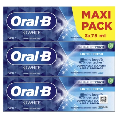 Oral-B 3D White Arctic Fresh tandpasta - 3x75 ml