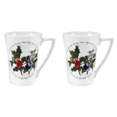 Portmeirion The Holly & The Ivy Mugs - Set of 2