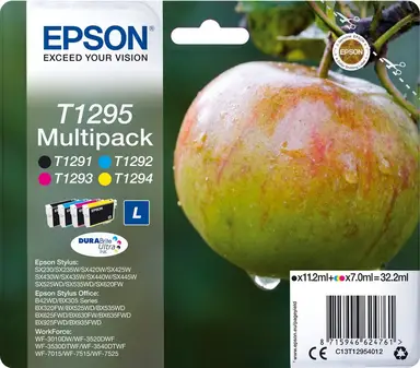 Brutal Fruit Apple 4‑kleuren Multipack T1295 DURABrite Ultra inkt