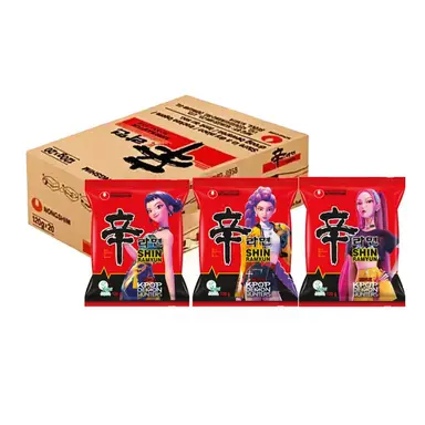 NongShim Koreanische Shin Ramyun Instant-Nudeln, 20 x 120 g, 【K‑Pop Dämonenjägerinnen】Limitierte Edition