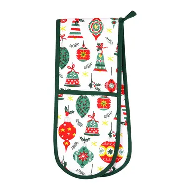 Dexam Baubles Recycled Cotton Double Oven Glove - Green