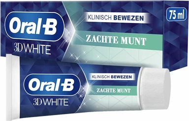 ORAL-B Tandpasta 3D White Zachte Munt 75ml