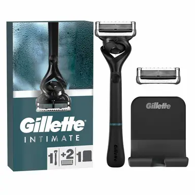 Gillette Intimate Scheermes Voor Intieme Zone, 1 Handvat, 2 Navulmesjes