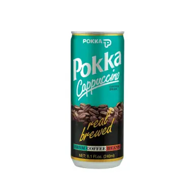 Pokka Coffee Drink Cappucino Can 240ml 百佳咖啡饮料卡布奇诺罐装 240ml