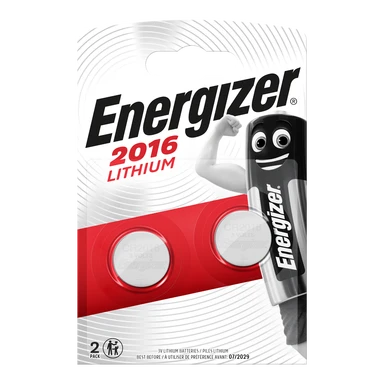 Energizer CR2016 Lithium Coin Batteries – Pack of 2